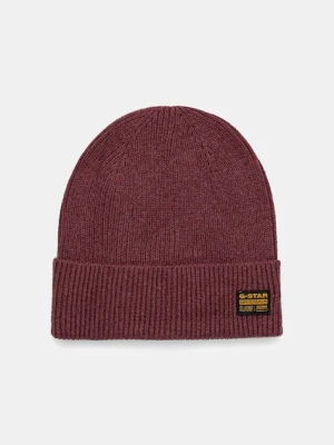 G-Star czapka z dodatkiem wełny kolor czerwony D25511.D784