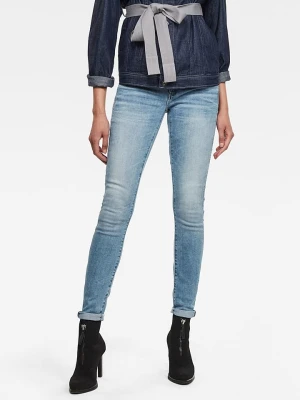 G-Star Dżinsy "3301" - Skinny fit - w kolorze błękitnym rozmiar: W24/L30