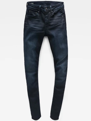 G-Star Dżinsy "3301" - Skinny fit - w kolorze granatowym rozmiar: W25 / L30