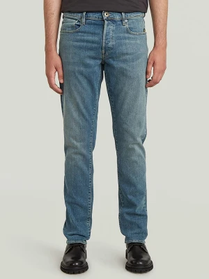 G-Star Dżinsy "3301" - Tapered fit - w kolorze niebieskim rozmiar: W30/L34