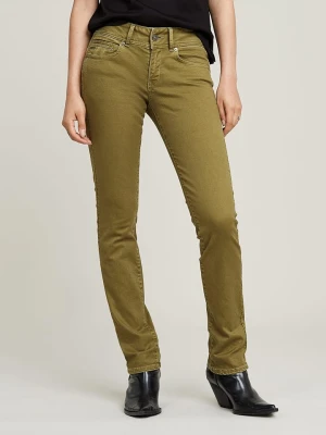 G-Star Dżinsy "Midge" - Slim fit - w kolorze khaki rozmiar: W27/L32