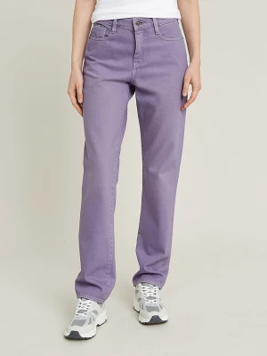 G-Star Dżinsy "Strace" - Straight fit - w kolorze fioletowym rozmiar: W30/L32