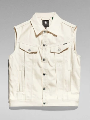 G-Star Kamizelka dżinsowa w kolorze kremowym rozmiar: XL