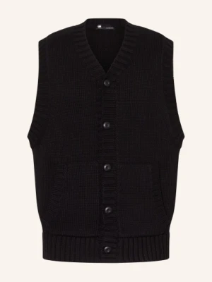 G-Star Kamizelka Z Dzianiny schwarz