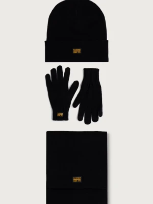 G-Star komplet męski z bawełny Giftbox czarny