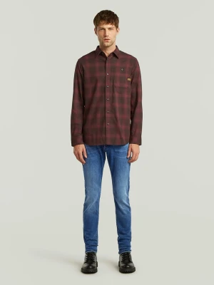 G-Star Koszula "Bristum 2.0" - Slim fit - w kolorze bordowym rozmiar: L