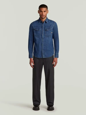 G-Star Koszula dżinsowa "Dakota" - Slim fit - w kolorze niebieskim rozmiar: L
