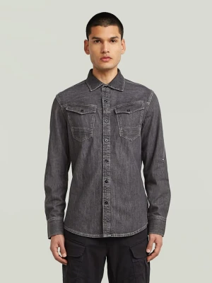 G-Star Koszula dżinsowa - Slim fit - w kolorze antracytowym rozmiar: XL