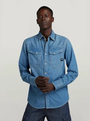 G-Star Koszula dżinsowa - Slim fit - w kolorze błękitnym rozmiar: M