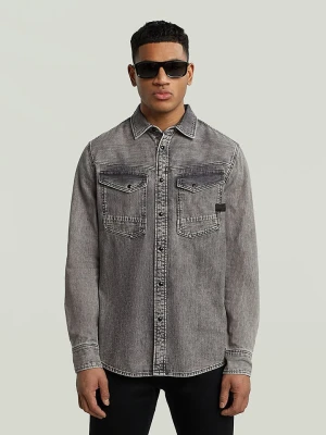 G-Star Koszula dżinsowa - Slim fit - w kolorze szarym rozmiar: M