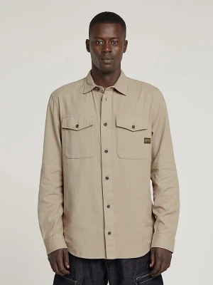 G-Star Koszula - Slim fit - w kolorze beżowym rozmiar: XL