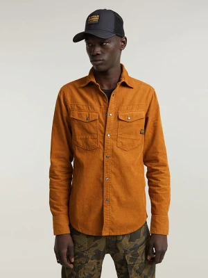 G-Star Koszula - Slim fit - w kolorze pomarańczowym rozmiar: M