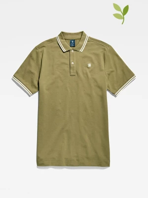 G-Star Koszulka polo w kolorze oliwkowym rozmiar: M