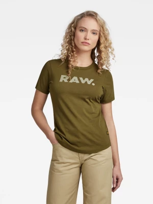 G-Star Koszulka "RAW." w kolorze khaki rozmiar: XL