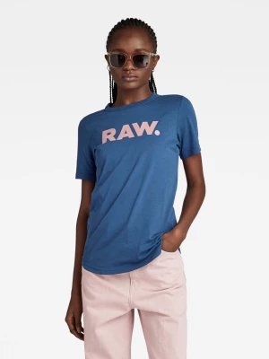 G-Star Koszulka "RAW." w kolorze niebieskim rozmiar: L
