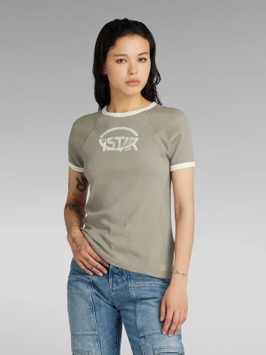 G-Star Koszulka w kolorze khaki rozmiar: L