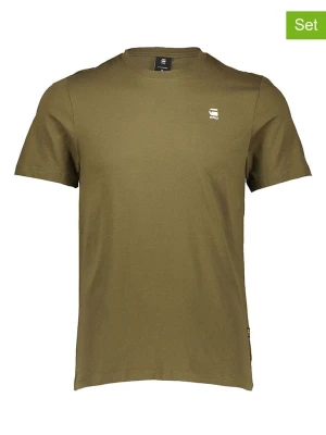 G-Star Koszulki (2 szt.) w kolorze khaki i czarnym rozmiar: XL