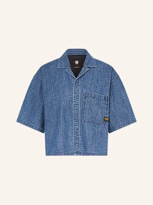 G-Star Krótka Bluzka Jeansowa blau