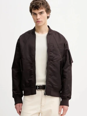 G-Star kurtka bomber kolor brązowy przejściowa D27930-C143