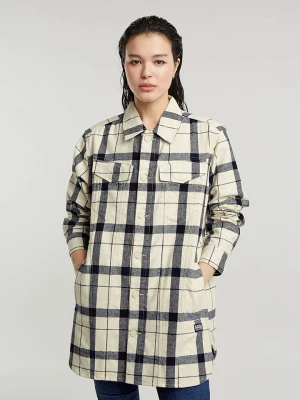 G-Star Kurtka koszulowa w kolorze kremowo-granatowym rozmiar: L