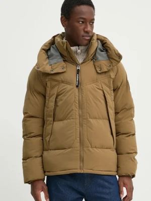 G-Star kurtka męska kolor beżowy zimowa oversize D25345-D518