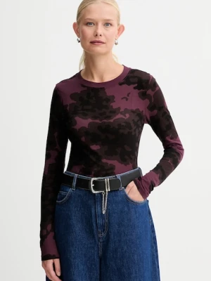 G-Star longsleeve bawełniany kolor bordowy D27103.E151