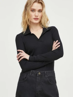 G-Star longsleeve bawełniany kolor czarny