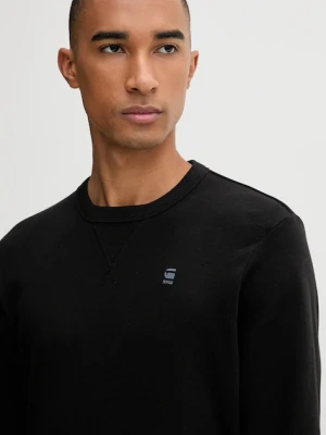 G-Star longsleeve bawełniany kolor czarny gładki D25076.D976