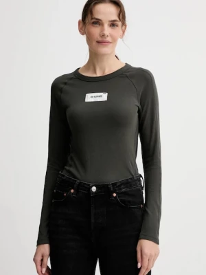 G-Star longsleeve bawełniany kolor zielony D27740.D961