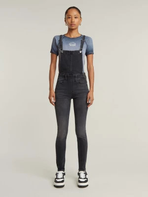 G-Star Ogrodniczki dżinsowe w kolorze antracytowym rozmiar: W27