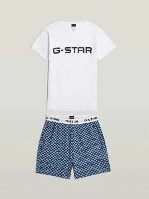G-Star Piżama w kolorze niebiesko-białym rozmiar: XL