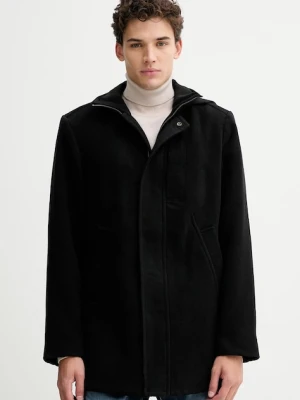 G-Star płaszcz z dodatkiem wełny 0 kolor czarny D27311.E155