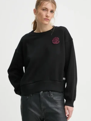 Zdjęcie produktu G-Star Raw bluza bawełniana damska kolor czarny z nadrukiem D25044-D427