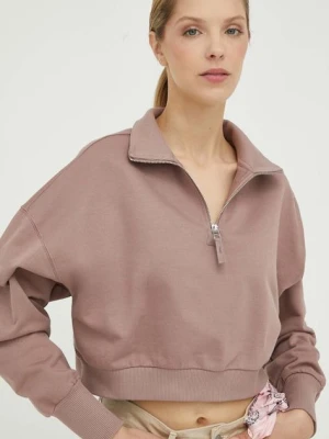 G-Star Raw bluza bawełniana damska kolor różowy gładka