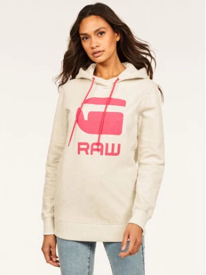 G-Star Raw Bluza Boyfriend Diamond Line Graphic Hooded D16236-A613-971 Szary Loose Fit