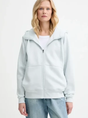 G-Star Raw bluza damska kolor niebieski z kapturem gładka D22727-C235