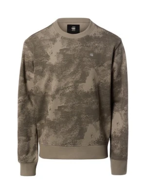 G-Star RAW Bluza męska - Aop Mężczyźni Bawełna brązowy wzorzysty,