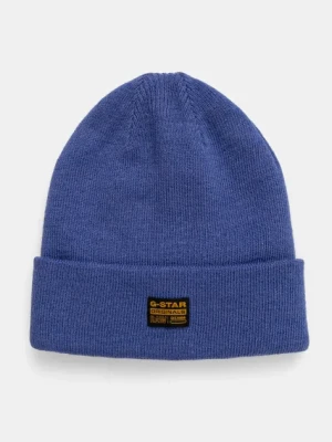 G-Star Raw czapka kolor niebieski