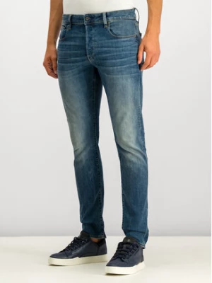 G-Star Raw Jeansy 3301 51001-8968-2965 Granatowy Slim Fit