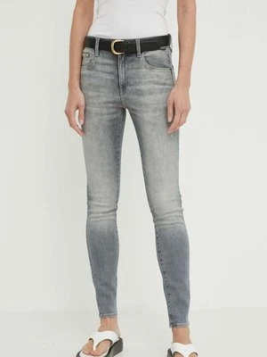 G-Star Raw jeansy 3301 damskie kolor szary