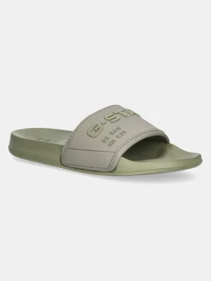 G-Star Raw klapki CART V TPU W damskie kolor zielony D27422.G588