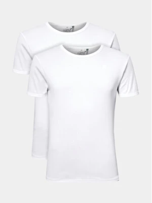 G-Star Raw Komplet 2 t-shirtów D07205-124-110 Biały Slim Fit