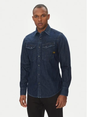 G-Star Raw Koszula jeansowa Dakota D23616-D252 Granatowy Slim Fit