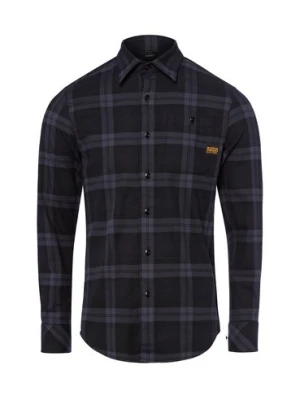G-Star RAW Koszula męska - Bosca Mężczyźni Slim Fit Bawełna czarny|niebieski w kratkę,
