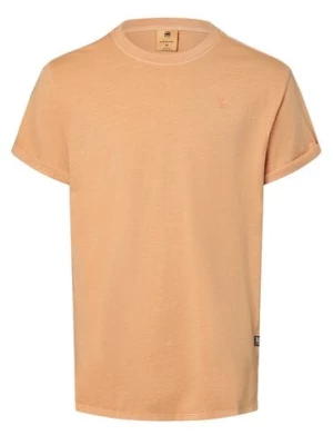 G-Star RAW Koszulka męska Mężczyźni Bawełna pomarańczowy jednolity,