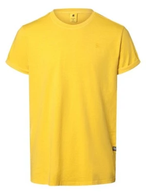 G-Star RAW Koszulka męska Mężczyźni Bawełna żółty jednolity,