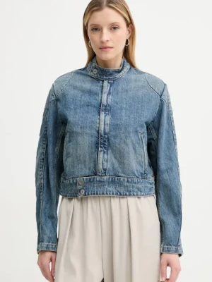 G-Star Raw kurtka jeansowa damska kolor niebieski przejściowa D26208-D499