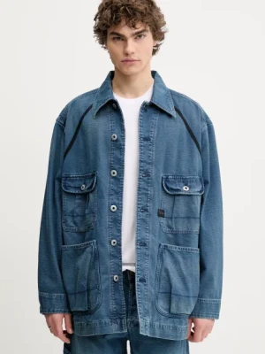 G-Star Raw kurtka jeansowa kolor granatowy przejściowa D26165-D491