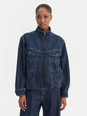 G-Star Raw Kurtka jeansowa Rib Trucker D28586-D536 Niebieski Regular Fit