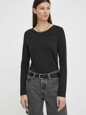 G-Star Raw longsleeve bawełniany kolor czarny